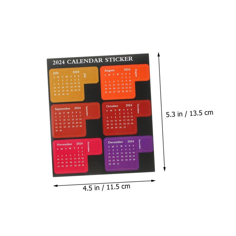 4 Sheets Calendar Stickers For Planners Monthly Index Tabs Notebook Portable Adhesive Labels - Image 3