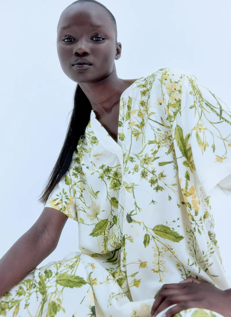اتش اند ام Floral Print Dress
