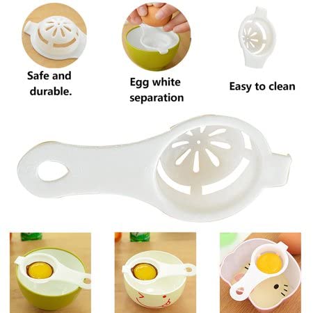 Alexvyan White Egg White Yolk Filter Separator Cooking Tool Dishwasher Safe Chef Kitchen Gadget - Image 2