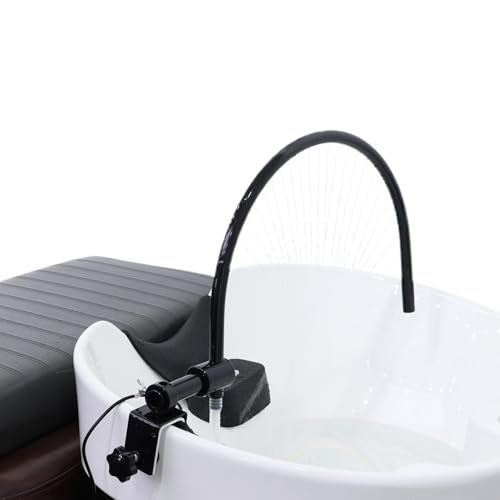 enttgo Head Spa Waterfall Equipment with Pump Spa Shower Head Portable Adjustable Water Pressure - fits Salon Spa Beauty Salon Barbershop Hair Care Physiotherapy Shop Strong and wear-Resistant BLACK - Image 1