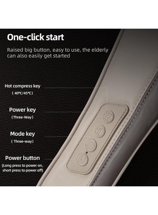 Shiatsu Neck & Shoulder Massager with Heat – Bi-Directional Kneading, Hands-Free, USB Rechargeable - Image 2