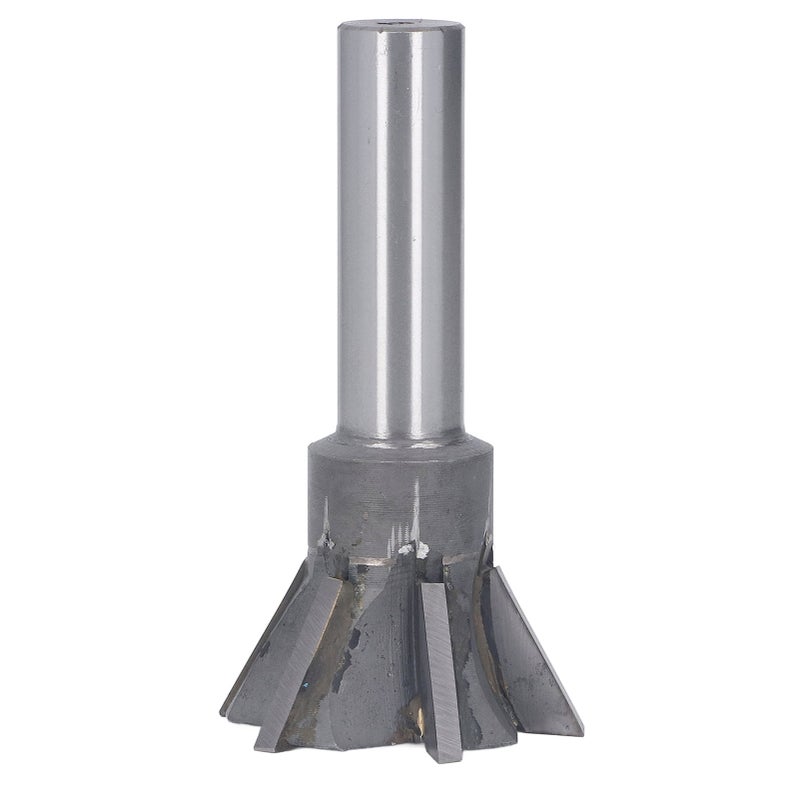 Dovetail Cutter 60mm 60 Degree 6 Flutes Milling Cutting Tool with Straight Universal Shank for Steel - Image 1