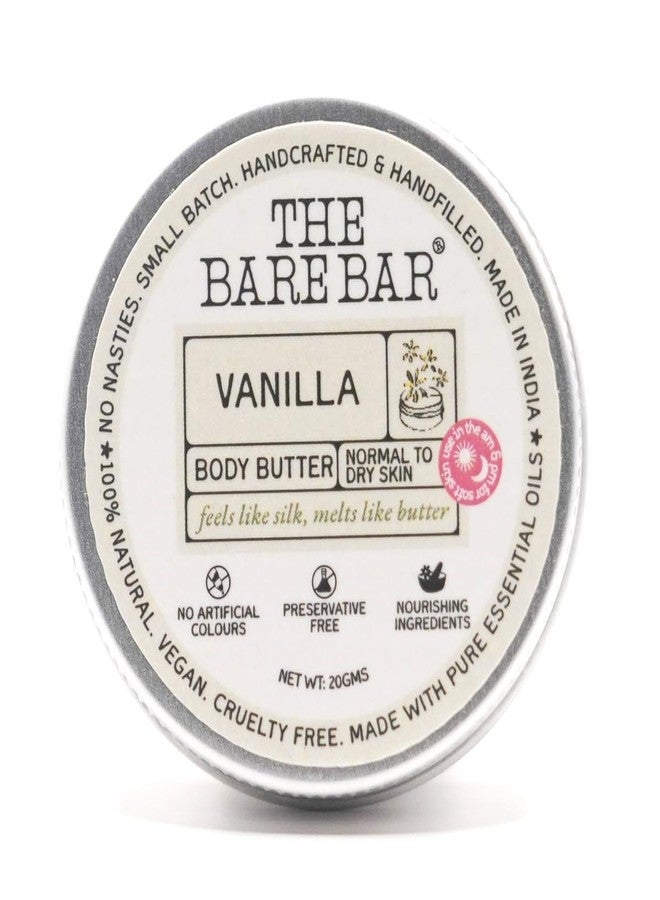 The Bare Bar Vanilla Body Butter for Dry Skin - 20gm | Intense Moisturization | Shea Butter Moisturizer with Mango Butter & Coconut Oil| No Chemicals & Parabens | For All Skin Types - Image 2
