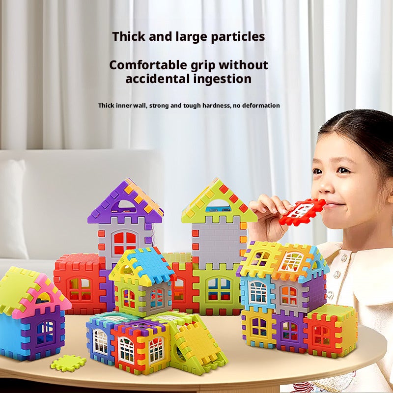 Large House Building Blocks DIY Educational Toy for Kids - Image 1