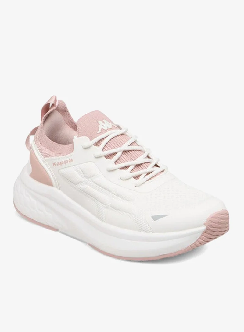 Kappa Women's Logo Print Sports Shoes with Lace-Up Closure