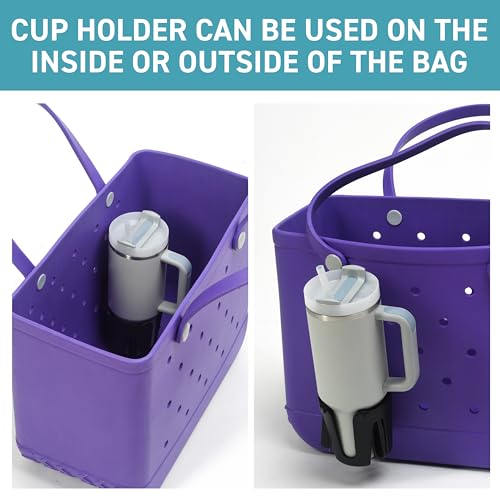 Tributary Brands Cup Holder for Bogg Bag and EVA Beach Bags - Compatible with Most EVA Beach Bags with Circular Hole- Bogg Bag Accessories - Image 4
