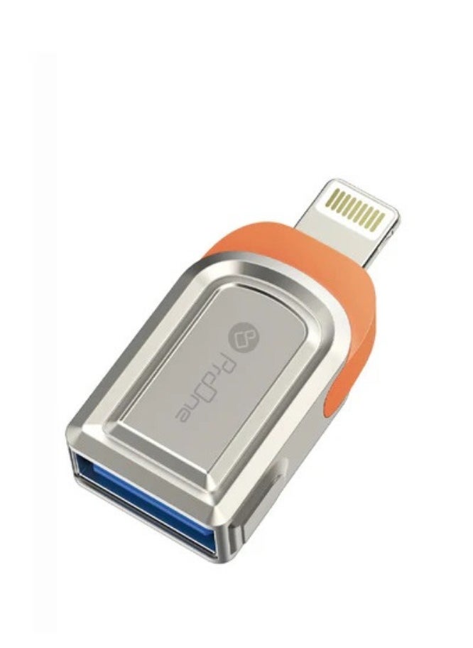 ProOne - ProOne USB 3.0 to Lightning OTG Adapter | Up to 5Gbps Fast Speed | Compatible with iPhone, iPad, USB Flash Drive, Card Reader, Camera | Aluminum Alloy, Silver - Image 1