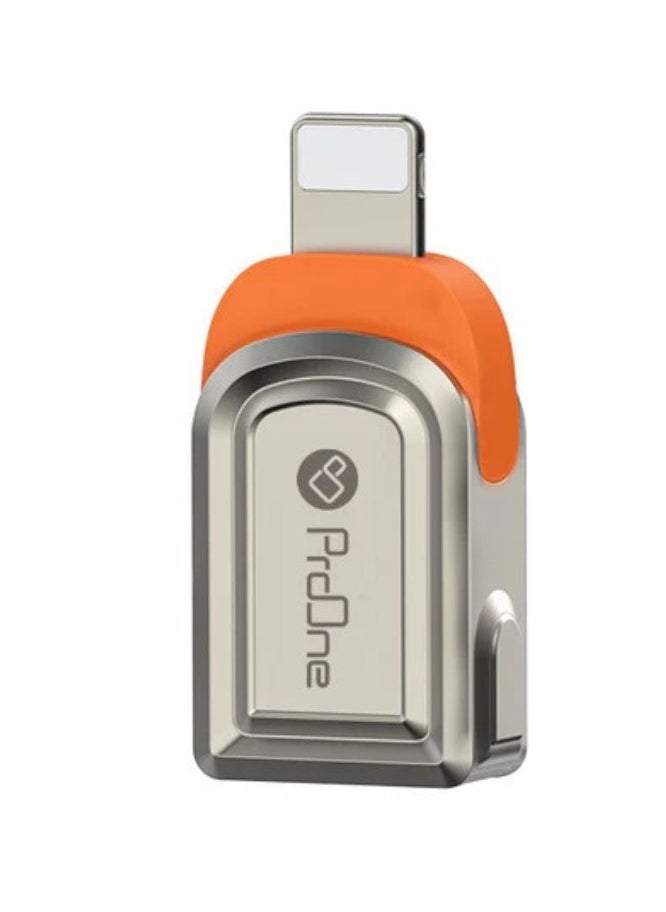 ProOne - ProOne USB 3.0 to Lightning OTG Adapter | Up to 5Gbps Fast Speed | Compatible with iPhone, iPad, USB Flash Drive, Card Reader, Camera | Aluminum Alloy, Silver - Image 1
