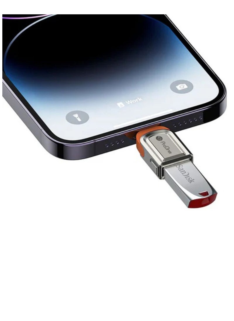 ProOne - ProOne USB 3.0 to Lightning OTG Adapter | Up to 5Gbps Fast Speed | Compatible with iPhone, iPad, USB Flash Drive, Card Reader, Camera | Aluminum Alloy, Silver - Image 1