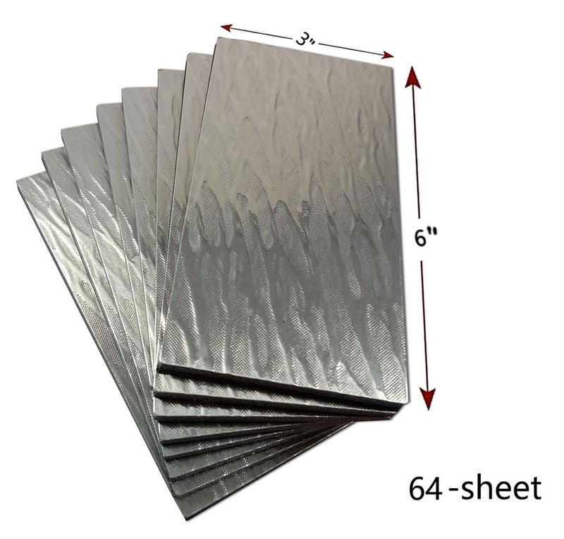 WEIMEISC 64-Piece Peel and Stick Backsplash Tile, PVC Aluminum Brushed Metal Silver Self Adhesive Tile for Kitchen, Bathroom,Laundry Room, Stair Riser Decal (Light Gold) - Image 2