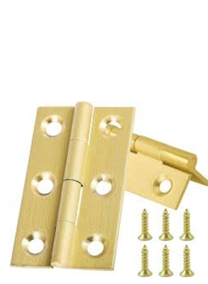 KNP KNP 2 Inch Brass Hinges with a 2mm thickness offer a durable and elegant solution for a variety of applications. - Image 1