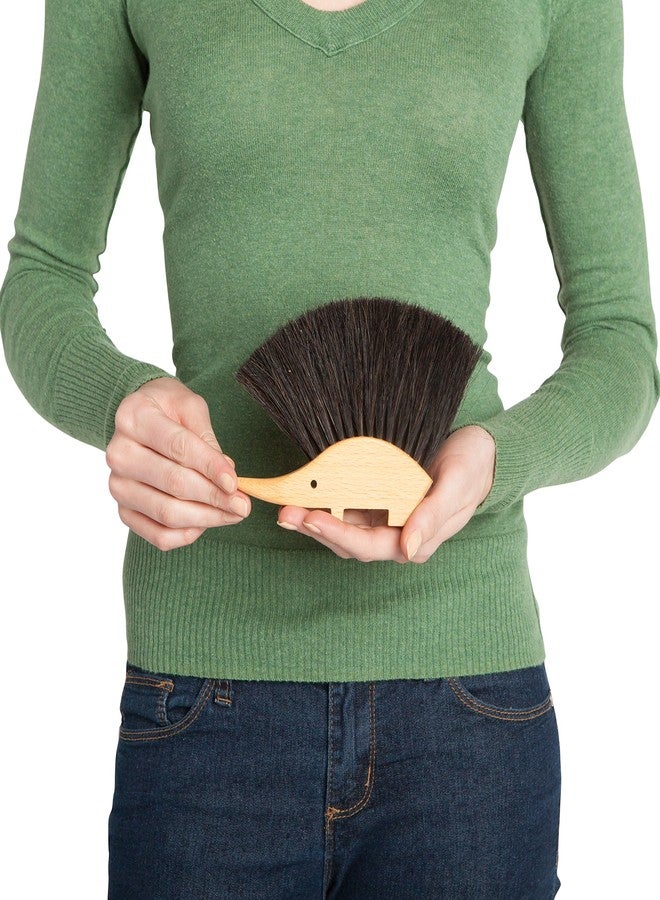 REDECKER Hedgehog Table Brush, Natural Horsehair Bristles, 4-1/2 x 5-1/2 inches, Versatile Hand Brush in a Decorative Shape - Horse Hair Brush for Table - Hedgehog Duster - Made in Germany - Image 5