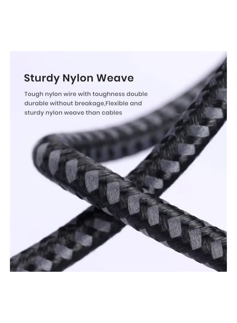 Belk 1.2m Type-C to Type-C Fast Charging Cable, 60W, 480Mbps Data Transfer, Made of Cut-Resistant Braided Fabric - Image 2
