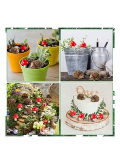 Excefore Garden Animal Statue Outdoor Fairy Tale Wild Garden Accessories Resin Hedgehog and Wood Mushroom Plants Potted Miniature Garden Bonsai Craft Decoration  - Image 5