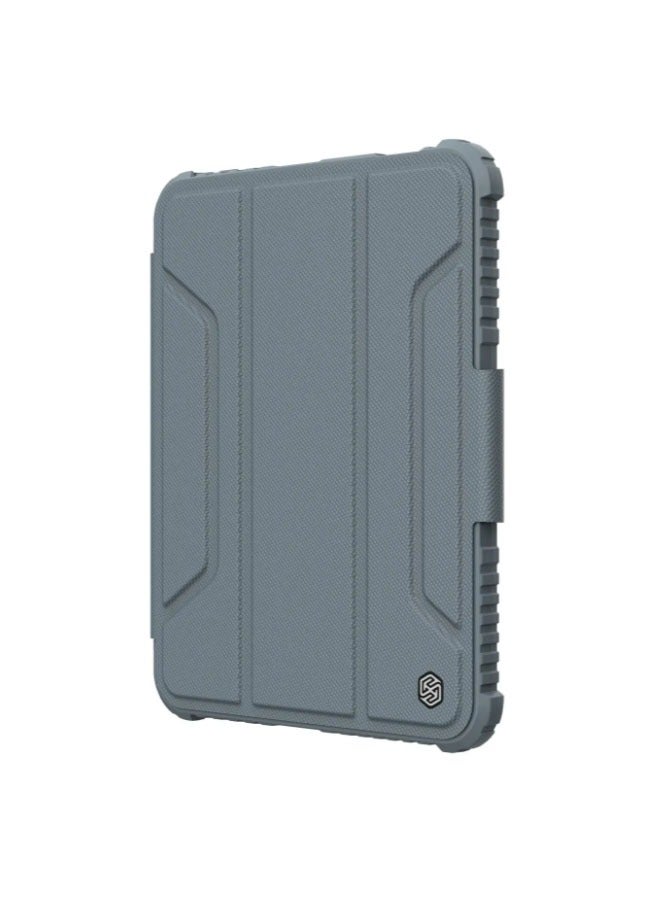 Suitable for iPad Mini 7 2024 Slide Cover Protector Anti-Voyeur Protective Leather Case, Cushioned Leather Flap with Camera Cover, Pen Holder, Stability Stand  - Image 2