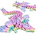 SHUWND Large 3D Printed Dragon with Wings 18 inch Articulated Crystal 3D Dragon Toys Big 3D Printed Animals ADHD Fidget Toy Gifts for Desk Decor Easter Basket Stuffers and Essentials - Image 2