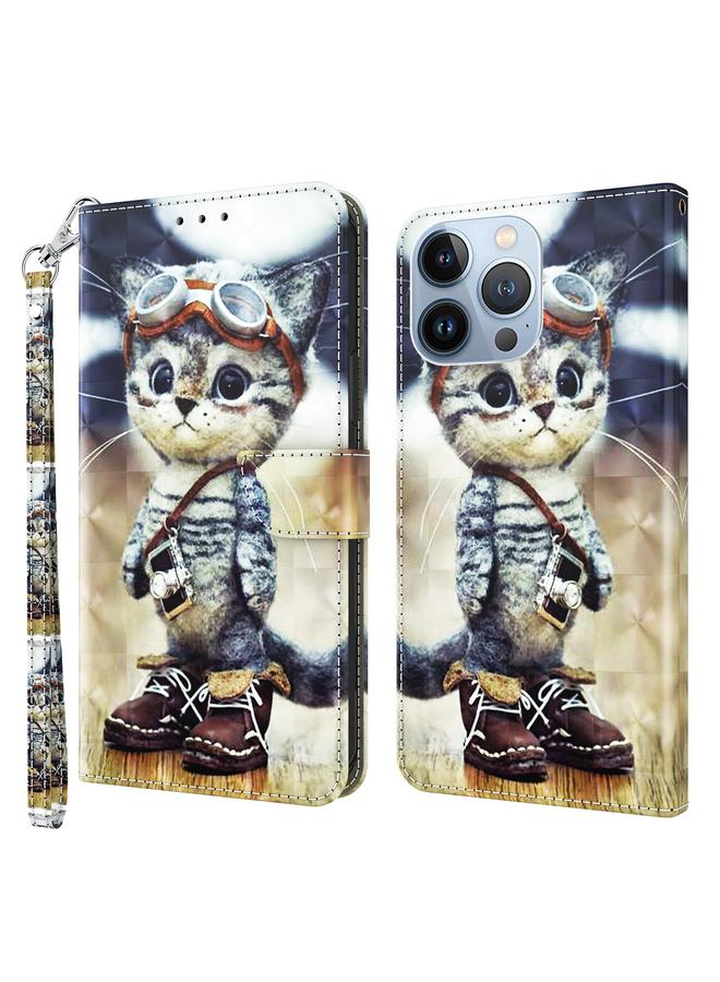 S-TOP Case For iPhone 11 3D Painted Leather Phone Case - Image 1