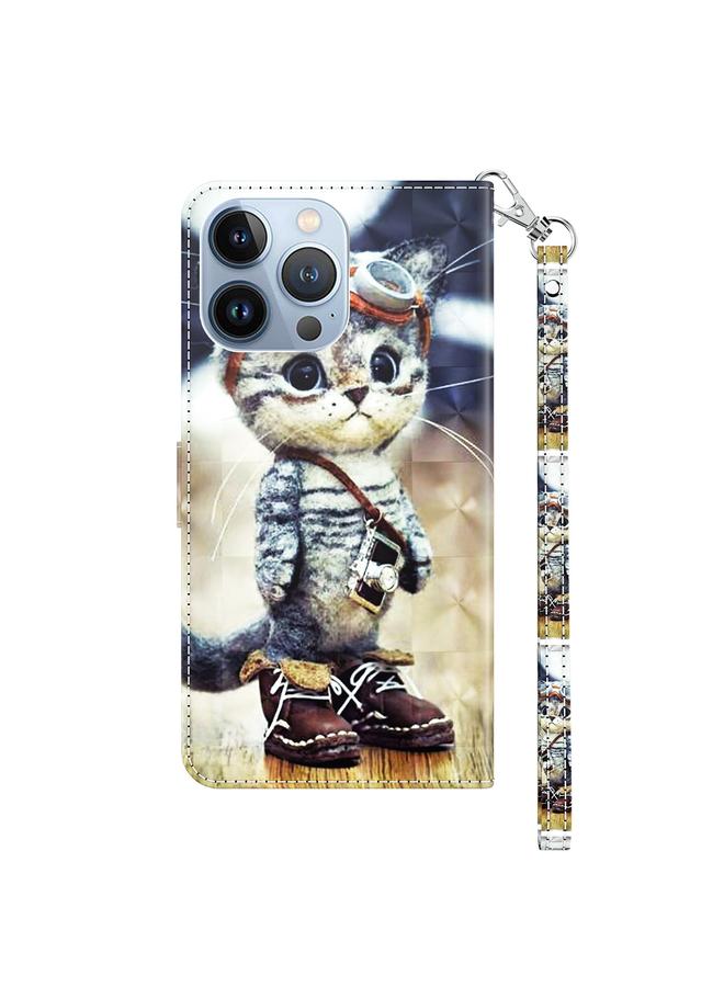 S-TOP Case For iPhone 11 3D Painted Leather Phone Case - Image 3