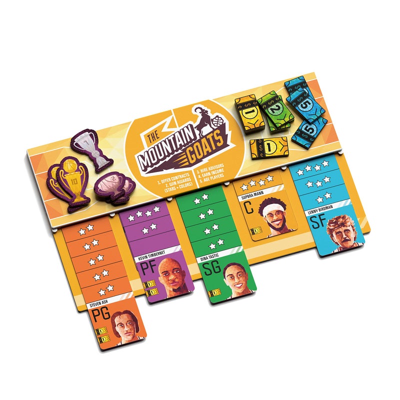BOARD GAME TABLES.COM باسكت بوس - استراتيجية - لعبة مزاد - لعبة رياضية - 2-5 لاعبين - 40 دقيقة وقت اللعب - Image 3