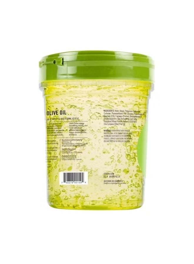 Eco Style Olive Oil Styling Gel 946ml | Maximum Hold Hair Gel with Olive Oil & Aloe Vera | Alcohol Free Styling Gel for All Hair Types - Image 2