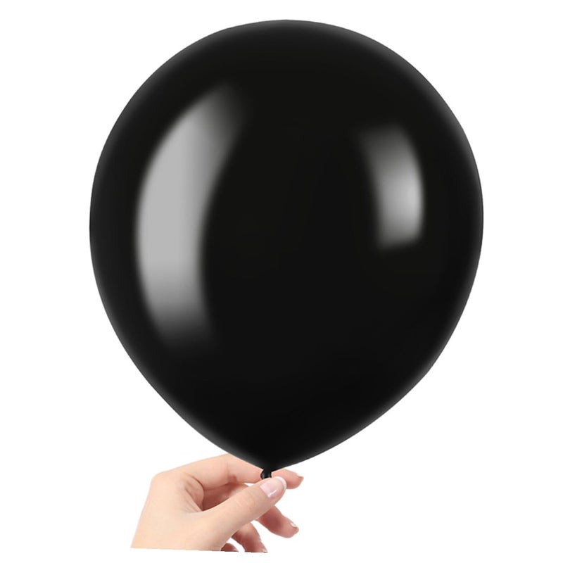 Matte Black 5 Inch Latex Balloons 200 Pack Bulk Party Decorations For Birthday Wedding - Image 5