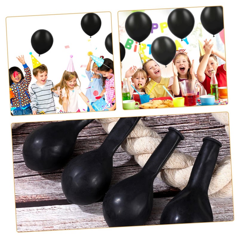 Matte Black 5 Inch Latex Balloons 200 Pack Bulk Party Decorations For Birthday Wedding - Image 4