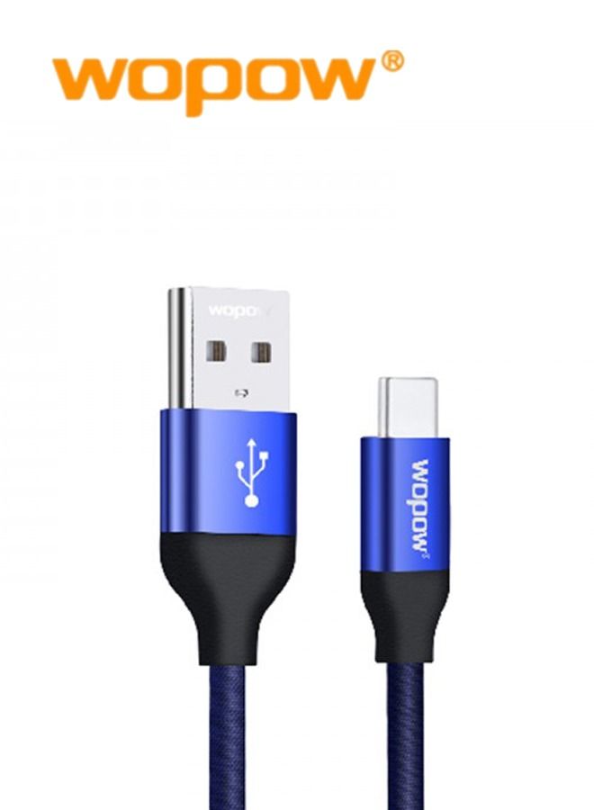 وبو Wopow LT-30 كابل بيانات USB من النوع C بطول 2 متر 5 فولت 2 أمبير كحد أقصى. - Image 1