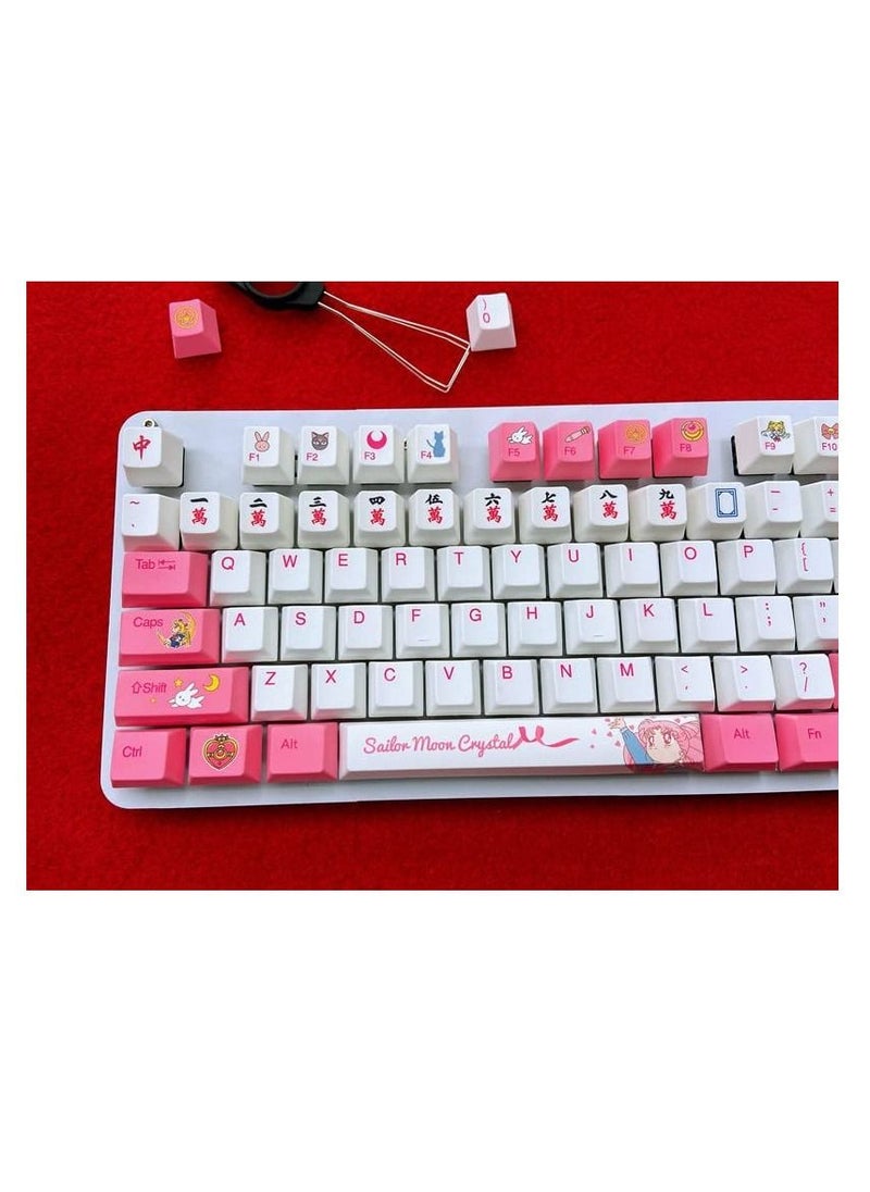 SYOSI - PBT Keycaps 9 Keys Set, Chinese Mahjong Wan Words Keycaps, Dye-Sublimation PBT Keycaps, DIY keycaps OEM Keycaps for Gaming Mechanical Keyboard, Custom Keycaps for Numeric Keypad - Image 1