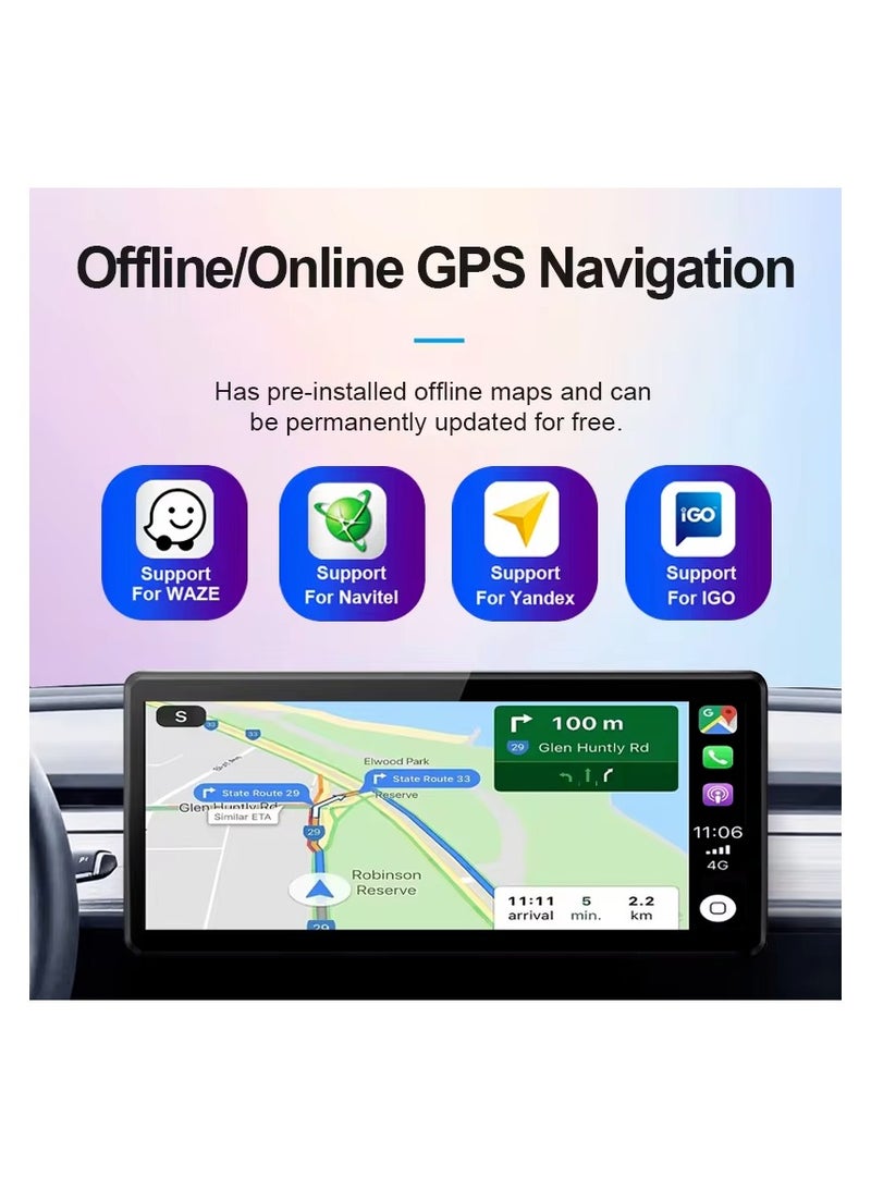 Raymos 12.3 inch Ford Car Stereo  Ford Focus 2011-2017  Android Screen Support Apple Carplay Android Auto Wireless 4GB RAM Fast Interface included 4G Wifi USB QLED ( 1280x720 ) - Image 2