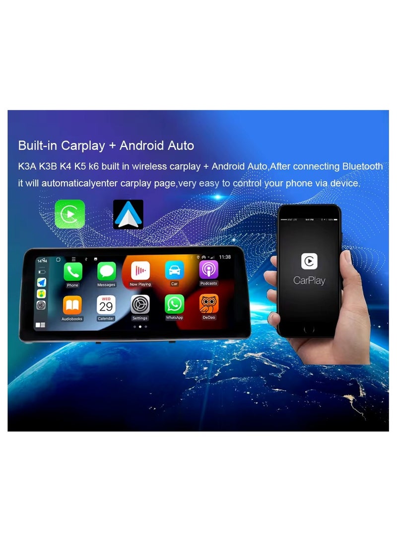 Raymos 12.3 inch Ford Car Stereo  Ford Focus 2011-2017  Android Screen Support Apple Carplay Android Auto Wireless 4GB RAM Fast Interface included 4G Wifi USB QLED ( 1280x720 ) - Image 3