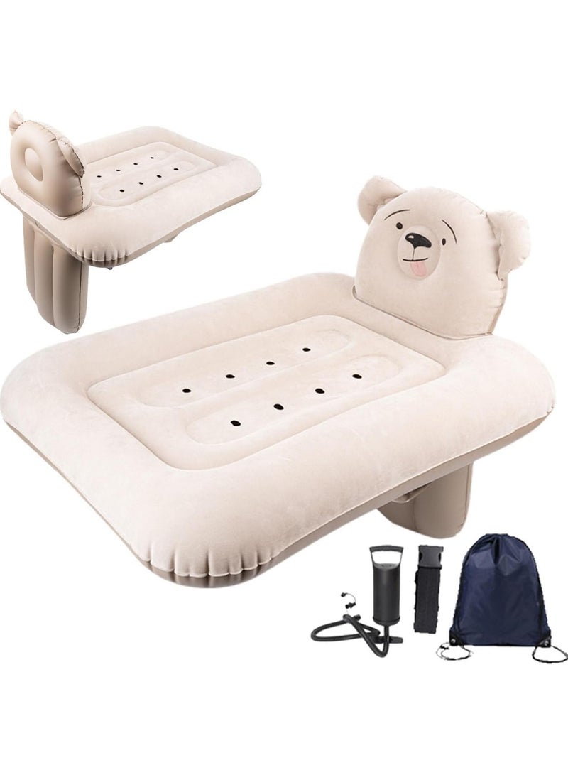 AUTOYSUR Inflatable Airplane Bed for Kids,Baby Travel Plane Bed with Hand Pump,Kids Bed Fits Most Airplane Seats, Car Seat for Convenient Toddler Travel, Seat Belt and Carry Bag  - Image 2