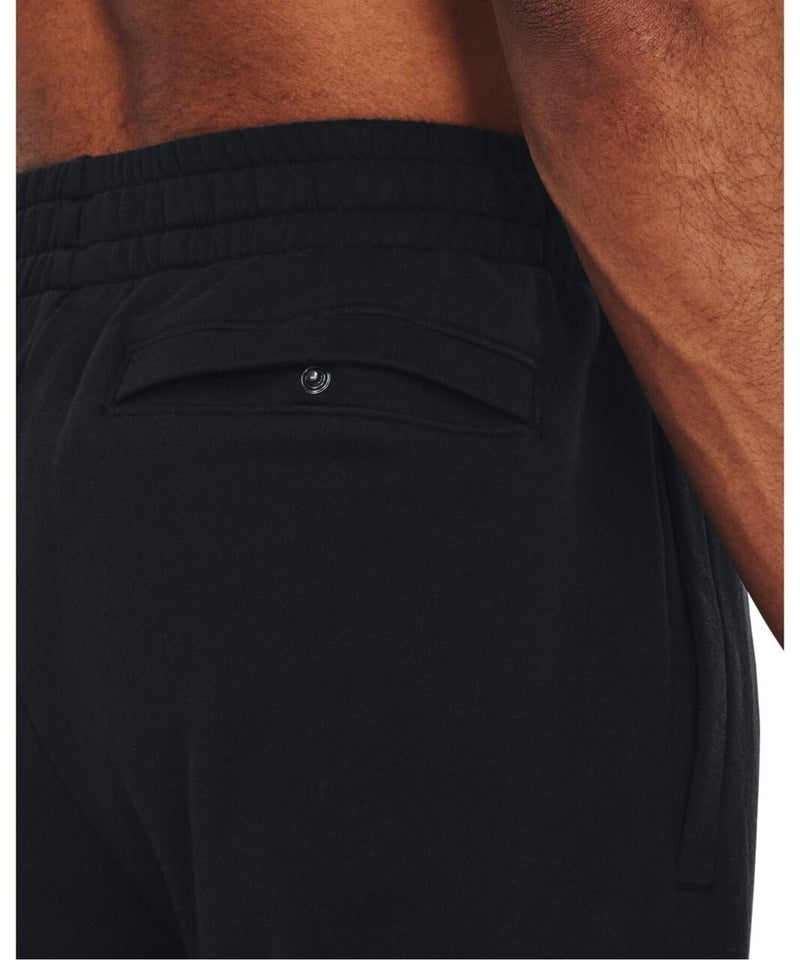 Under Armour Men's Rival Fleece Joggers, (001) Black / / White, Large - Image 2