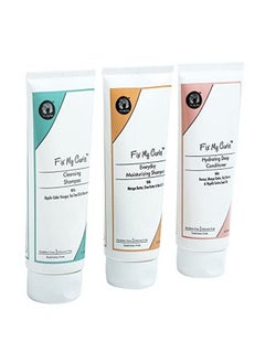 Fix My Curls Wash Day Bundle With Cleansing Shampoo Everyday Moisturizing Shampoo & Hydrating Deep Conditioner Cruelty Free Silicone & Sulphate Free Frizz Control Solution (100Ml Each)  - Image 3