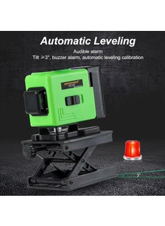 Tomahawk TOMAHAWK MLL1200 12Line Green Laser Level Pro 25m 3x360 4D SelfLeveling with VerticalHorizontal Lasers and Pulse Mode for Precision Construction  - Image 2