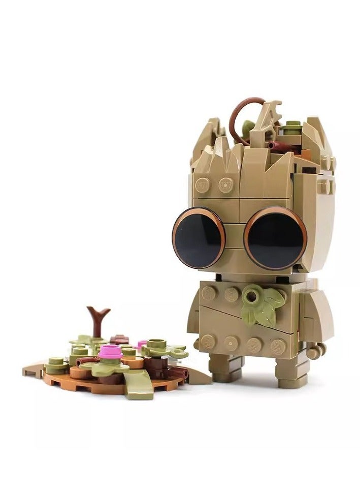 عام مكعبات مارفل - حراس المجرة (غروت): لعبة تركيز تعليمية مع قطعة ديكور متميزة للمكتب، تطور مهارات الأطفال عبر تجربة بناء شيقة - Image 1