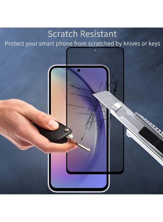 Glass Screen Samsung Galaxy A06 Privacy Screen Protector Glass, 9H Hardness Tempered Glass Privacy Screen Protector,Anti Spy,Anti- Scratch,Bubble Free (Does not support fingerprint)