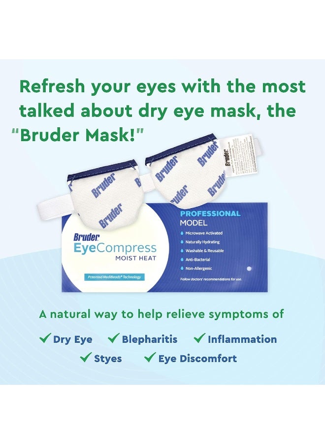 Bruder Moist Heat Eye Compress, Microwave Activated, Eye Mask, Reusable, Washable, And Non-Allergenic, Fast Acting And Effective Relief For Dry Eye And Other Eye Irritation |(Pack Of 2) - Image 5