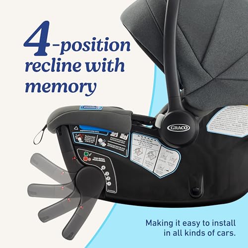 Graco Gomax Infant Car Seat, Baseless Car Seat with Canopy, Rear Facing, Lightweight Carseat - Image 5