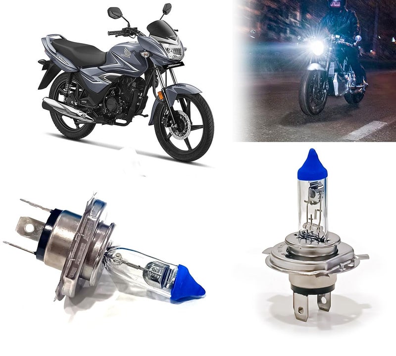Auto Pearl Halogen H4 Front Headlight Bulb 12V/35W Ultra Bright Compatible with CB Shine (Pack of 1), Silver - Image 1