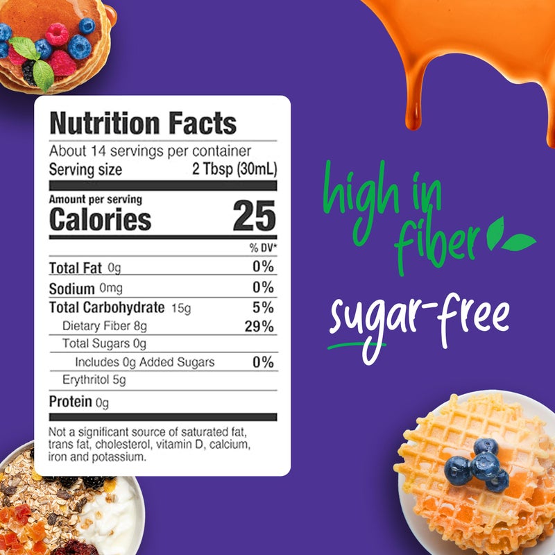 Pyure Organic Maple Flavored Syrup | Sugar-Free Maple Syrup for Pancakes, Waffles, Keto Desserts | 2g Net Carbs, Gluten-Free, Vegan, Plant-Based, Non-GMO, Diabetic Friendly | 14 oz Bottle - Image 4