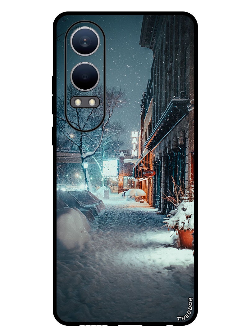 Theodor Protective Case Anti Scratch Shock Proof Bumper Cover For Oppo K12x (China) city_evening_snowfall - Image 1