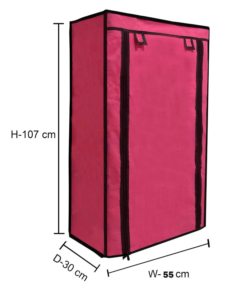 PHILOSHOP Cover for Shoe Rack Home Only for 6-Layer Portable Foldable Shoe Stand Non Woven Zipper Fabric Cover - Image 2