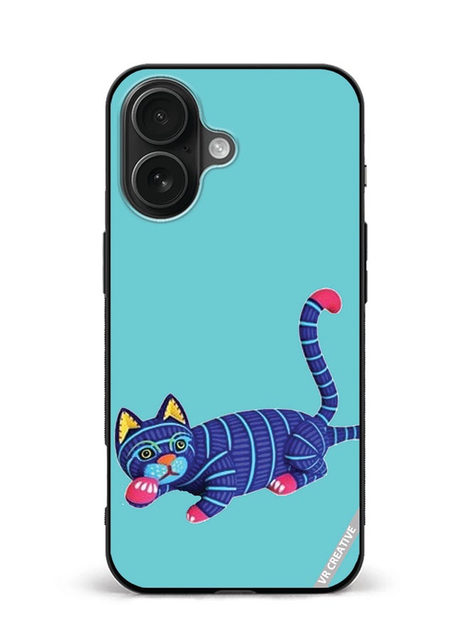 VR CREATIVE Protective Case Cover For Apple iPhone 16 Plus Cat Design Multicolour