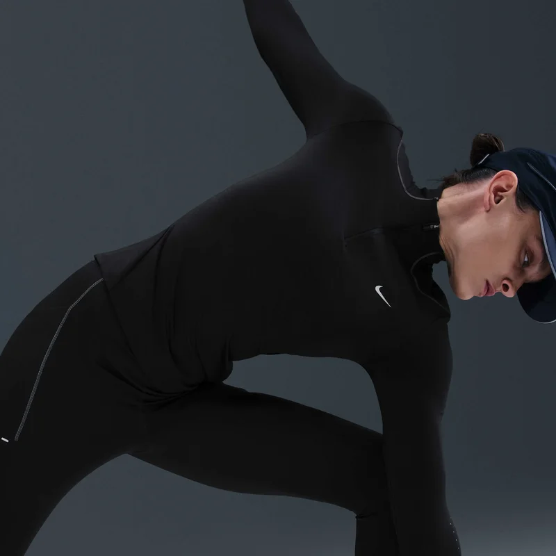 Nike Black Women's Swift Therma-FIT 1/4-Zip Running Top for Women | Best Price UAE