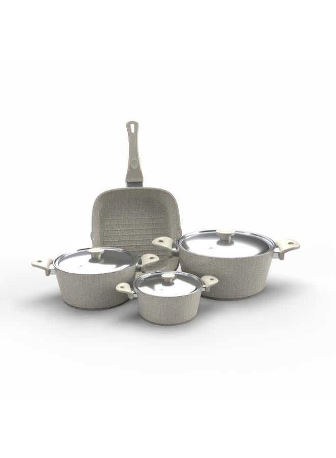 توب شيف مجموعة من 7 قطع أواني طهي من الجرانيت - Image 4