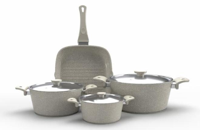 توب شيف مجموعة من 7 قطع أواني طهي من الجرانيت - Image 1