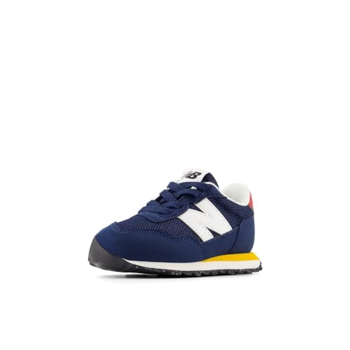 New Balance Kids 237 Bungee Sneaker, NB NAVY/VARSITY GOLD, 5.5 W Toddler (1-4 Years) - Image 2
