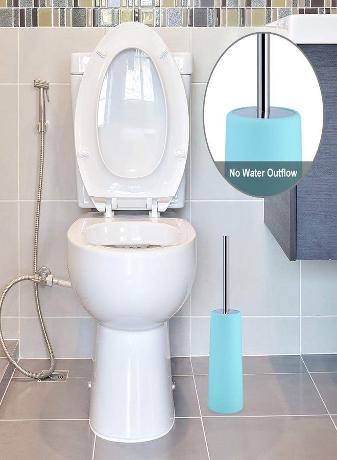 ايجويوس مجموعة إكسسوارات الحمام، مجموعة إكسسوارات الحمام البلاستيكية المكونة من 6 قطع تتضمن كوبًا، وحامل فرشاة أسنان، وموزع صابون، وطبق صابون، وسلة مهملات صغيرة، وفرشاة مرحاض مع حامل، بلون أخضر نعناعي - Image 3