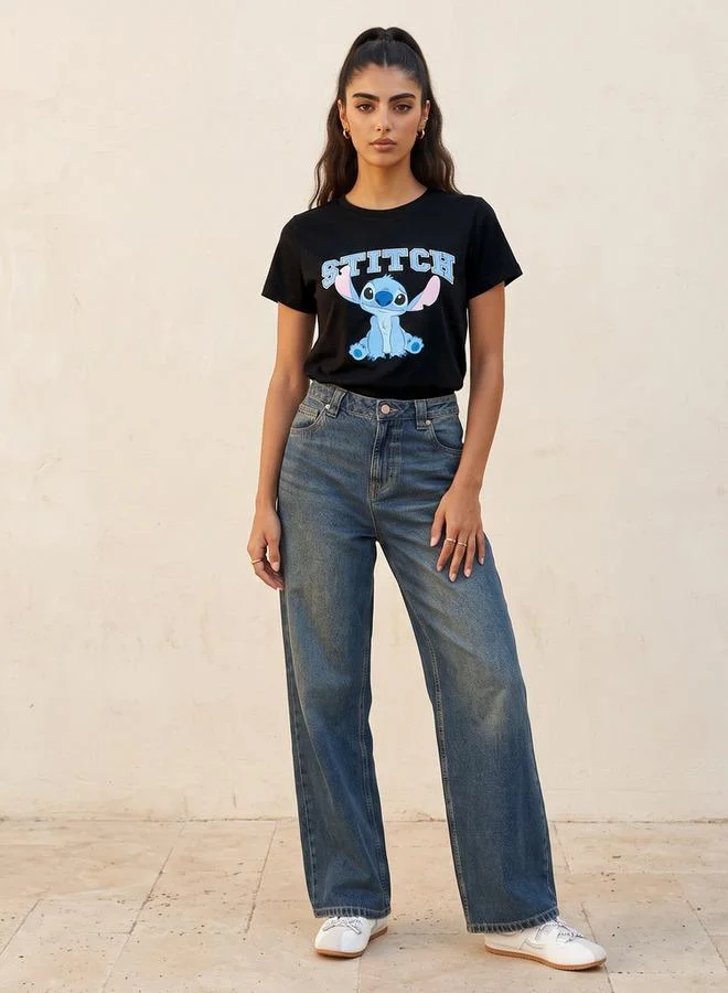 اس بي كاركترز Stitch Cotton T-shirt
