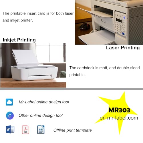 Mr-Label 100 Pack 4" x 3" Heavy Duty ID Badge Holder with Printable Name Badge Insert Micro-Perforated Waterproof Clear Horizontal Name Tag Badge Holder - Image 3